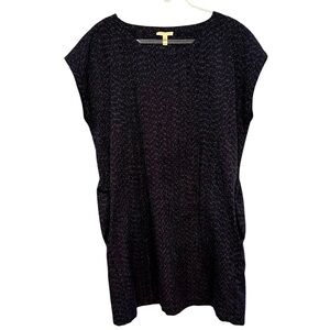 Eileen Fisher 100% Organic Cotton Oversized Lagenlook Dress w/Pockets Size L